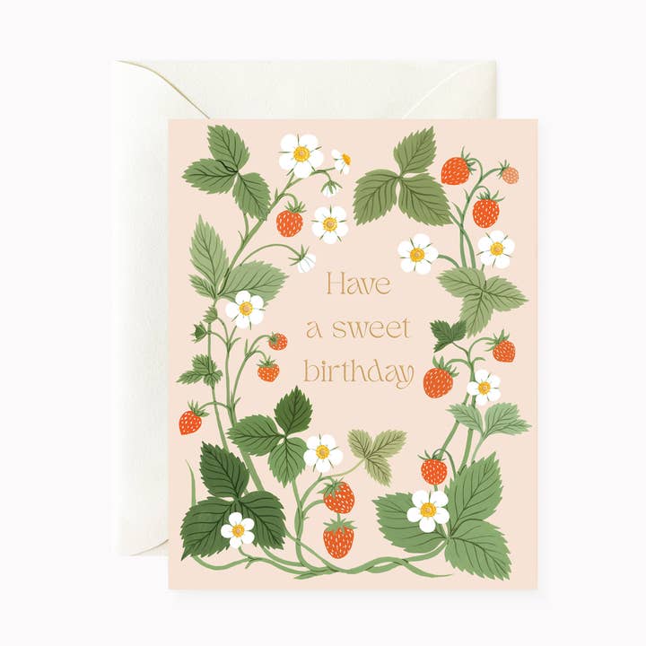 SWEET BIRTHDAY | greeting card for wholesale by Botanica Paper Co.