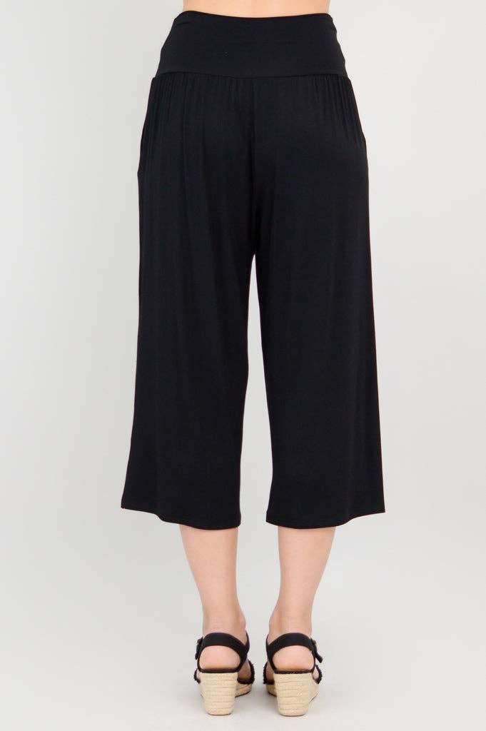 Blue Sky Clothing Co LLC - Wholesale Pants - Women's - Gaylene Capri, Black, Bamboo5