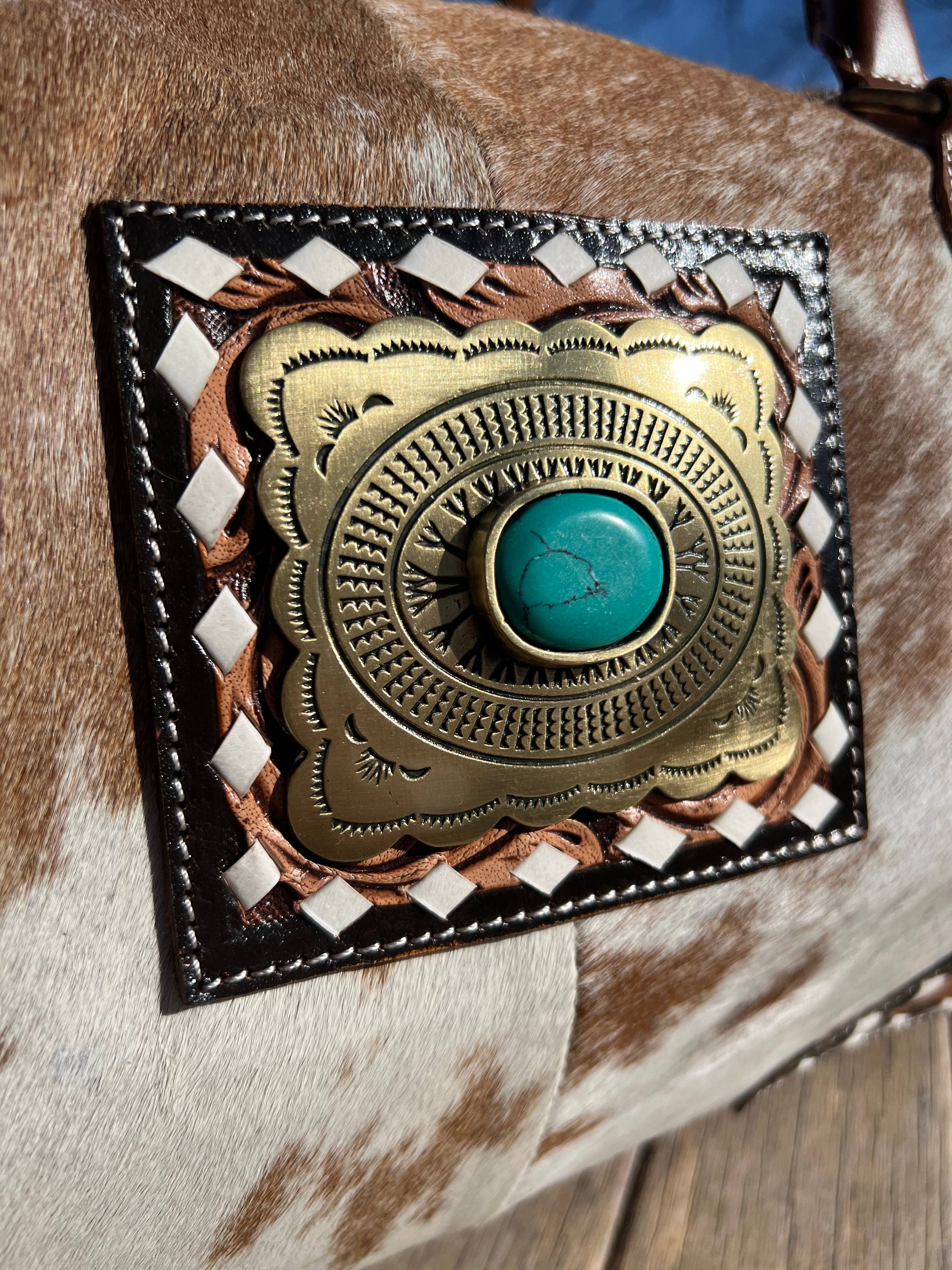 Westrian International - Wholesale Weekender Bag - Women's - Western Cowhide Tooled Leather Duffel Travel Bag NO FRINGE4