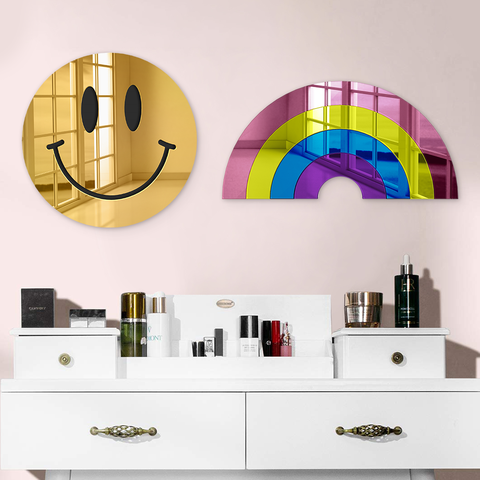 4ArtWorks – wholesale Wall mirror – Happy Face | Acrylic Art | Mirrored Wall Decor7