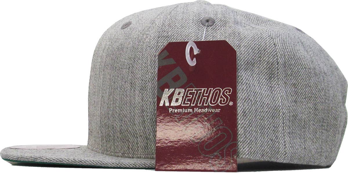 KBETHOS - Wholesale Flat Brim Cap - Men's - Wool Blend Snapback22
