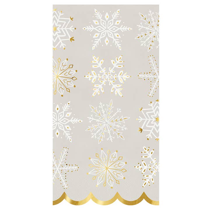 Ceramic Guest Napkin Tray + Napkins - Snowflakes for wholesale by Santa Barbara Design Studio by Creative Brands