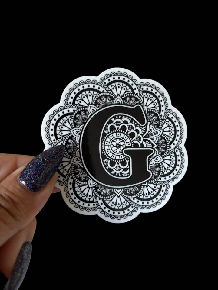 Vinylsticker letter G voor wholesale door I Will Cut You Creations
