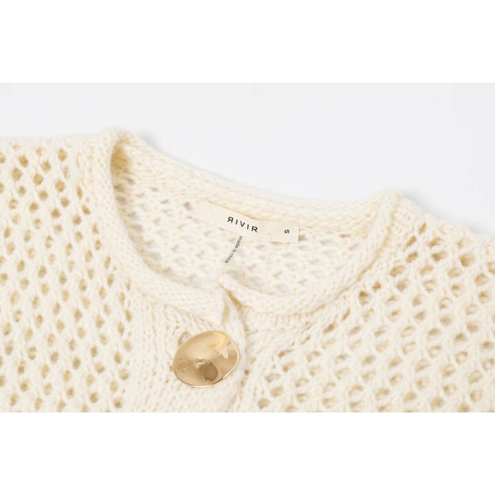 RIVIR - Wholesale Cardigan - Women's - Crochet Knit Cardigan With Pockets.cardigan3