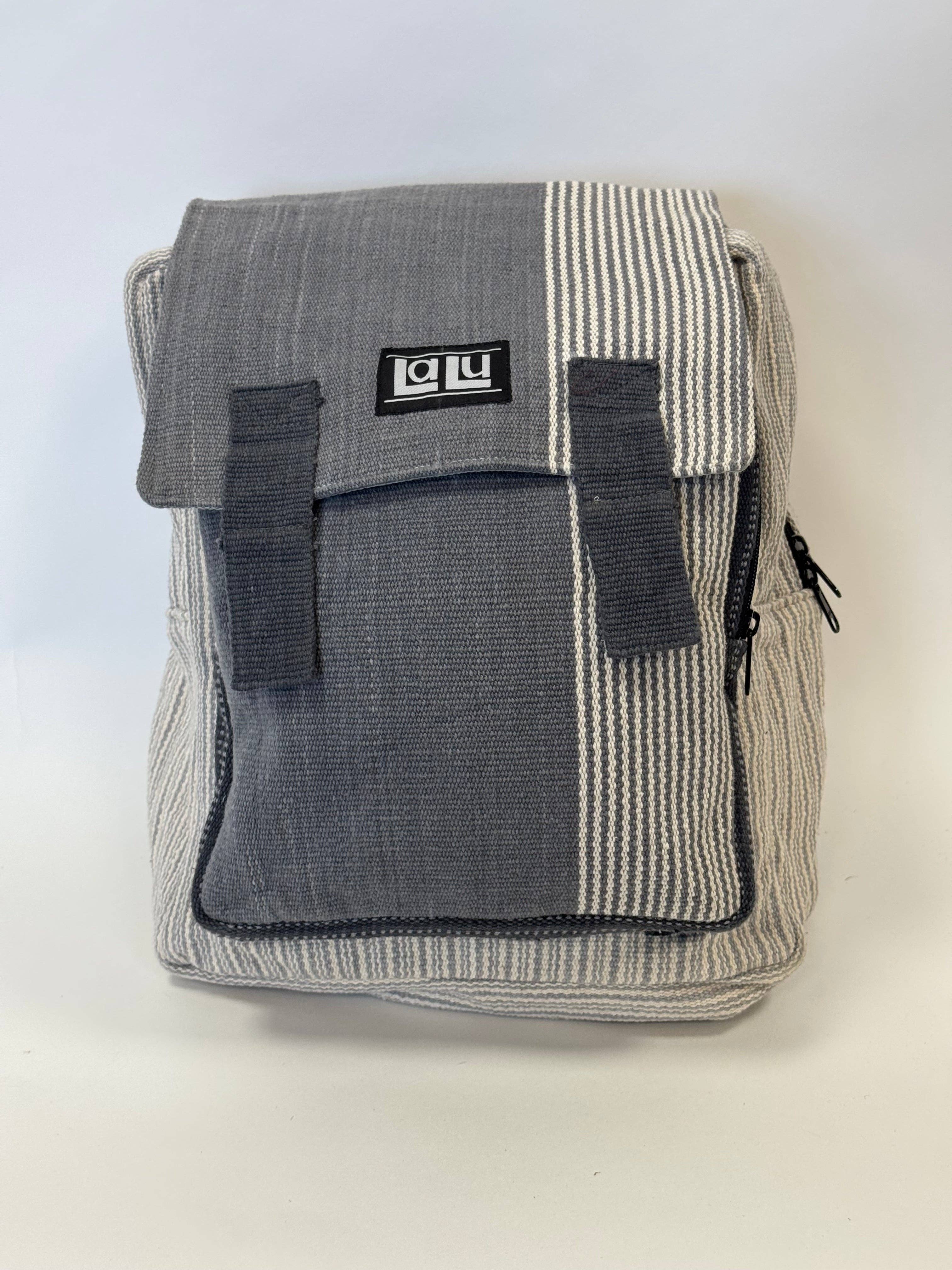 LaLu - Wholesale Backpack - Unisex - Bikram Grey Right Backpack | Organic Cotton3