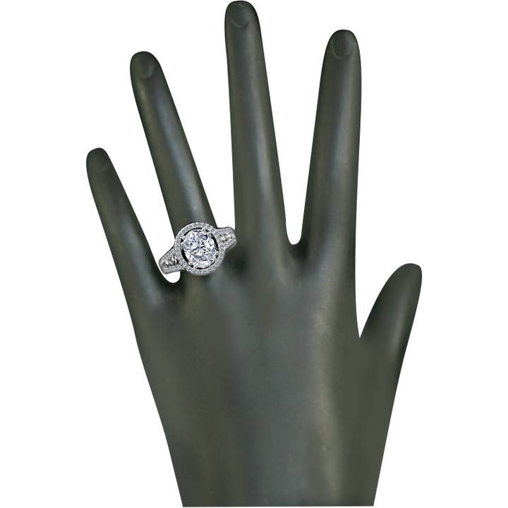 Diamond Veneer Travel Jewelry – Anel de noivado por atacado – Anel de zircônia cúbica de folheado de diamante oval 2.5CT. 635R40113