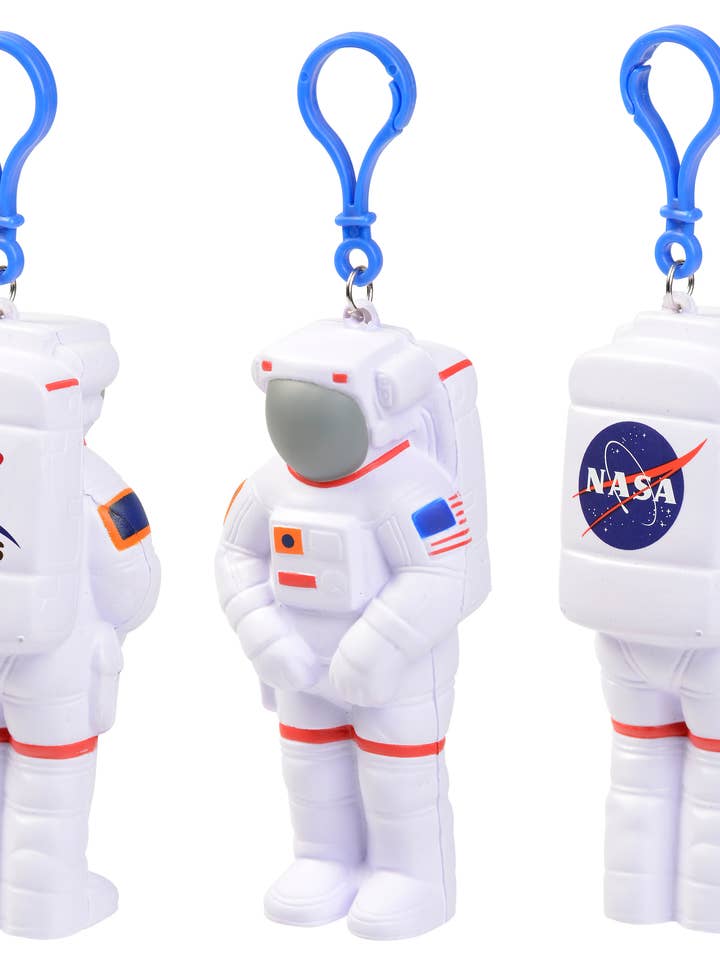 Foam Astronaut W/Backpack Clip for wholesale by Aeromax Toys