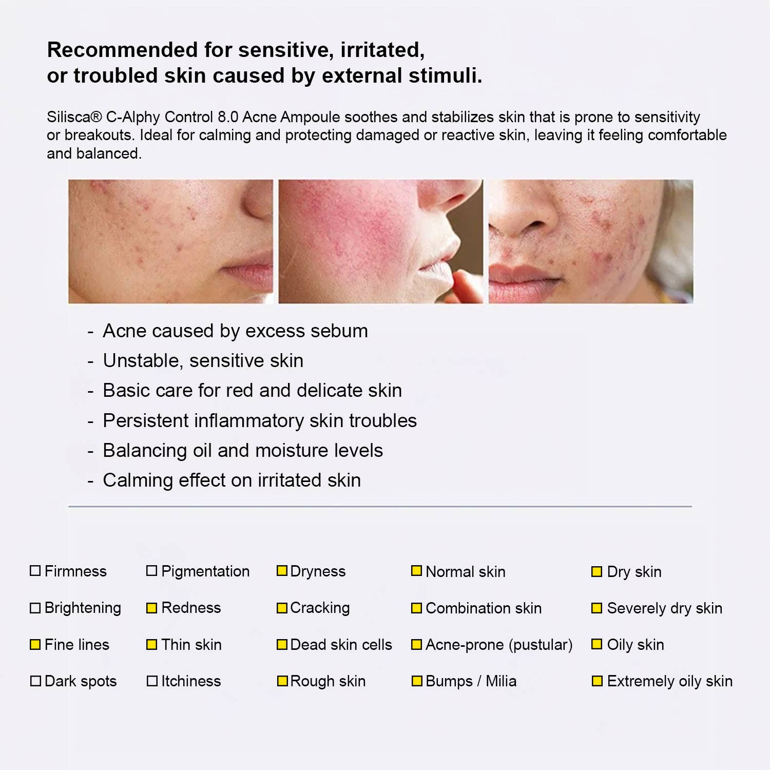 Rebeau - Wholesale Facial Serum/Concentrate - Silisca Matricaria-Chamomilla Acne Ampoules/korean beauty3