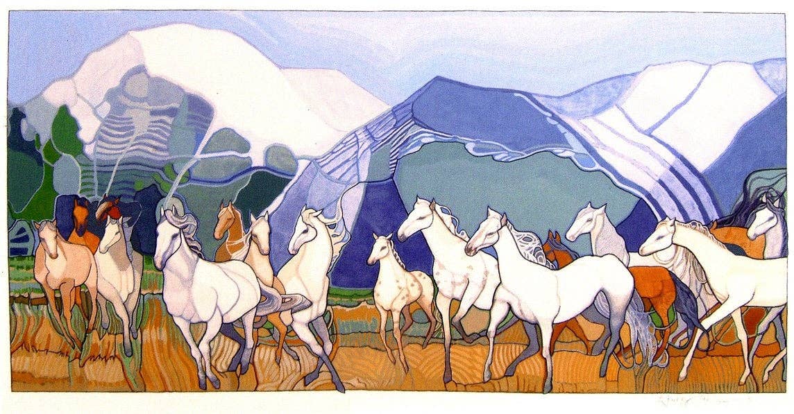Renee Staeck - Wholesale Art Print - WILD HORSES Vibrant Giclée Art Print by Renée Staeck1
