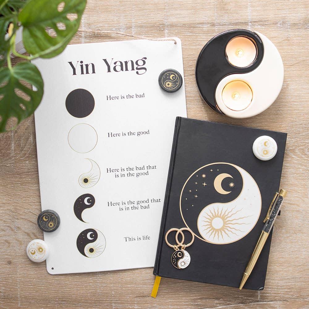 Something Different Wholesale - Wholesale Journal/Diary - Yin Yang Journal with Black Obsidian Pen7