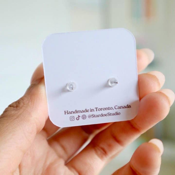 Stardoe Studio - Vendita all'ingrosso Orecchini a bottone - Orecchini a forma di sottaceto3