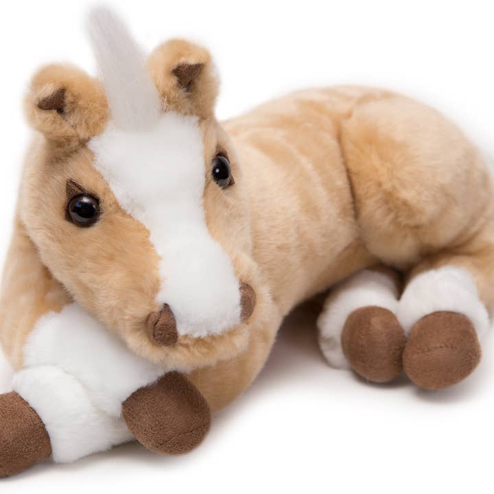 Resting Palomino Horse Stuffed Animal for wholesale by Carstens, Inc.