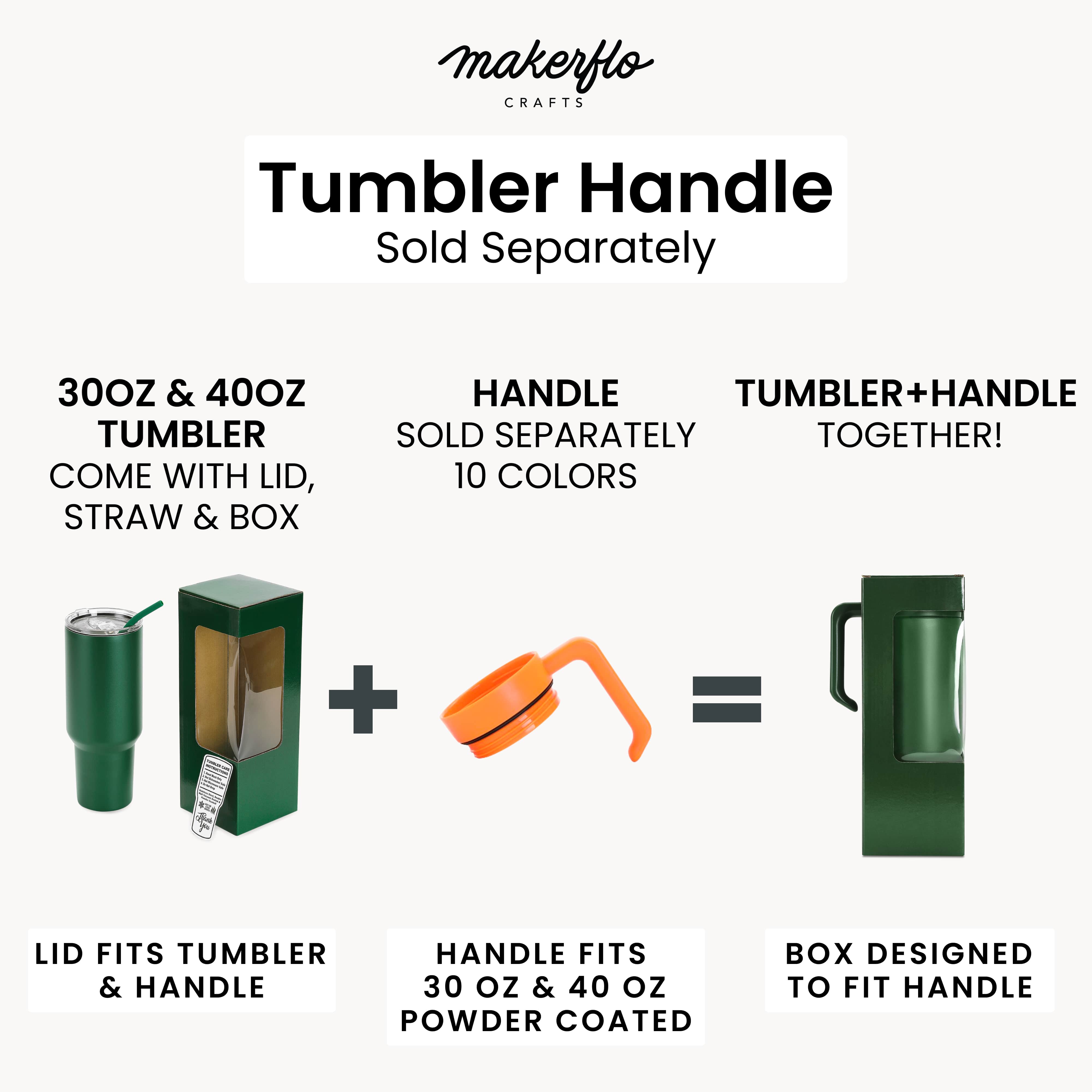 MakerFlo - Wholesale Insulated Mug/Tumbler - 30oz & 40oz MakerTwist™️ Handle27