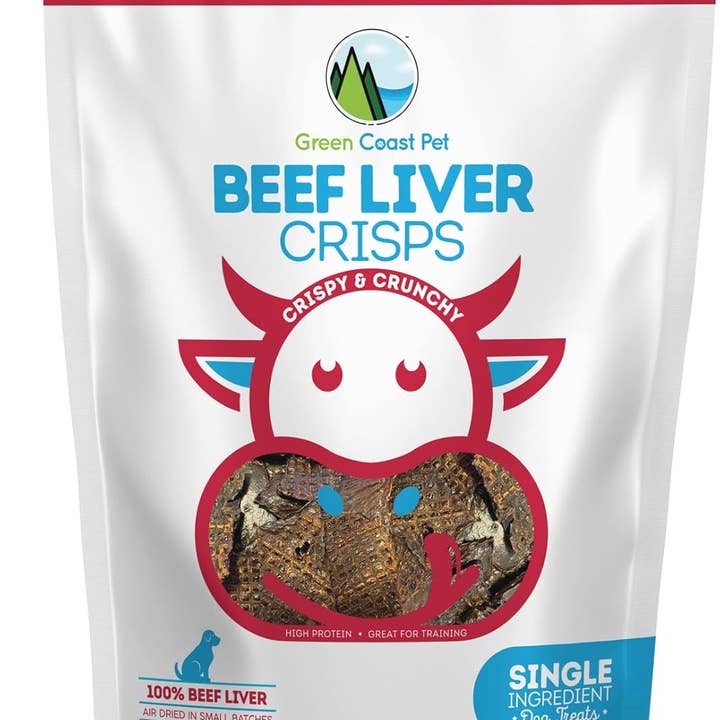 Green Coast Pet - Wholesale Pet Treats - Dog - Beef Liver Crisps-Dogs All Natural High Protein Low-Calorie