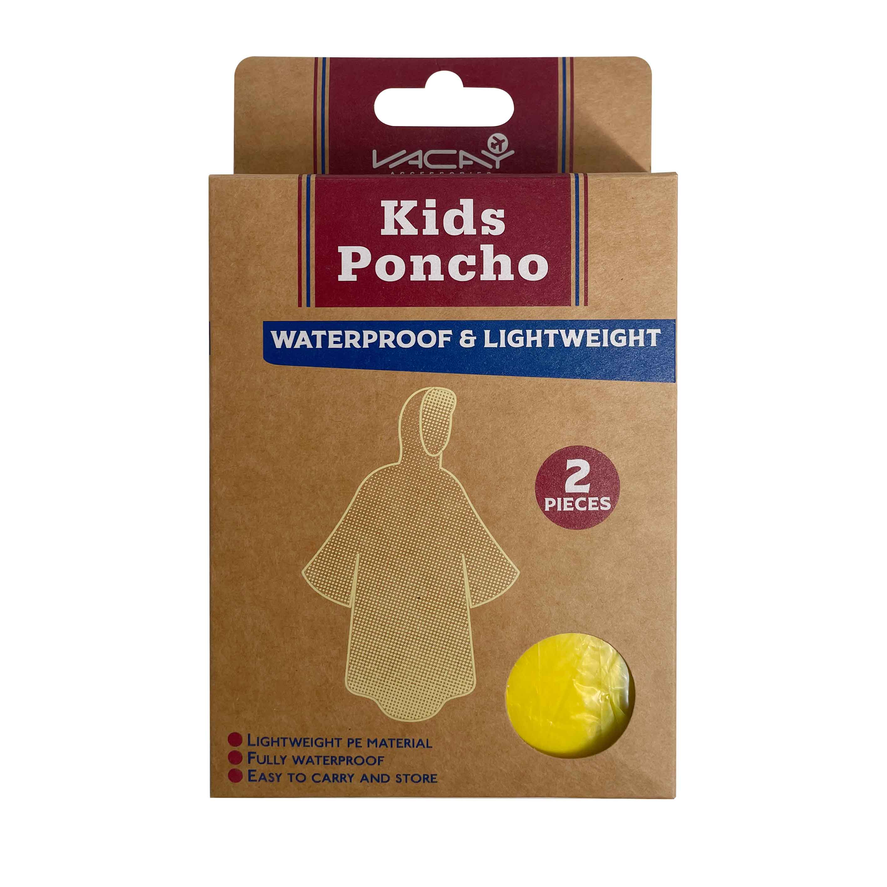 Max-Link Solutions Ltd - Wholesale Poncho - Kids - VACAY Kids Poncho, Kids Rain Poncho, Lightweight Raincoat3
