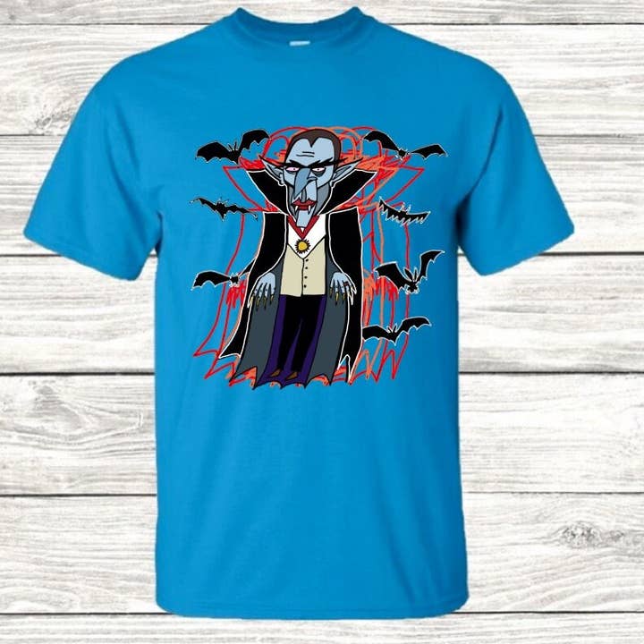 T-Shirt Jovem Tamanho The Count DnD Fantasy Dungeons por atacado de Two Wizards Workshop