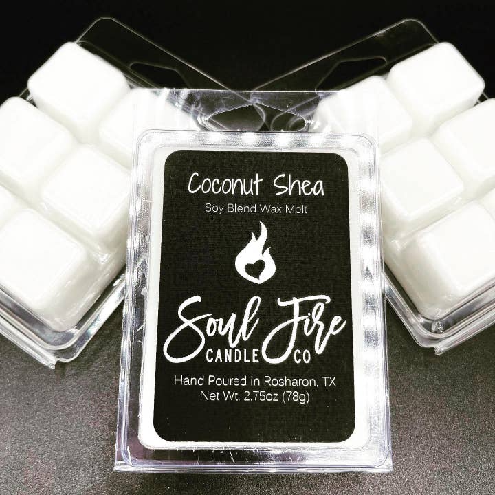 Coconut Shea Wax Melt for wholesale by Soul Fire Candle Company