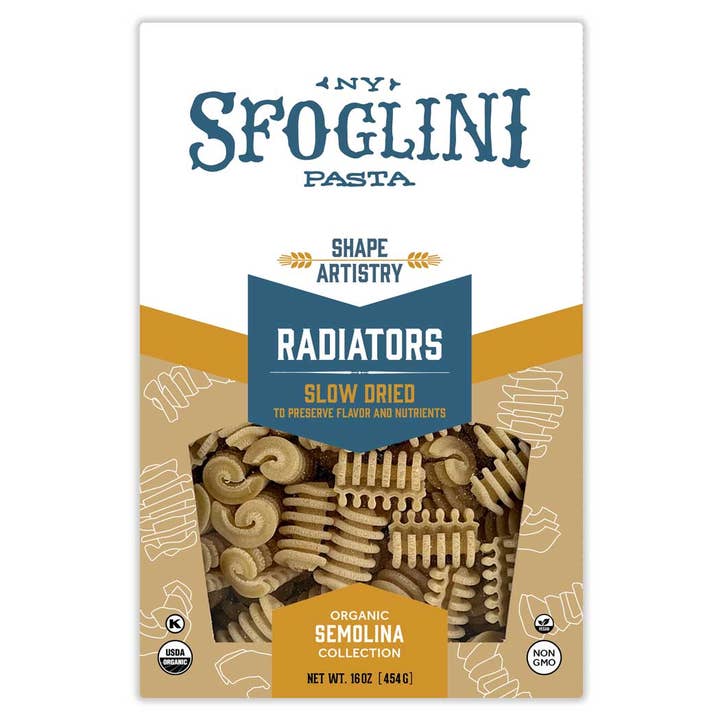 Radiators, Organic Durum Semolina Pasta for wholesale by Sfoglini
