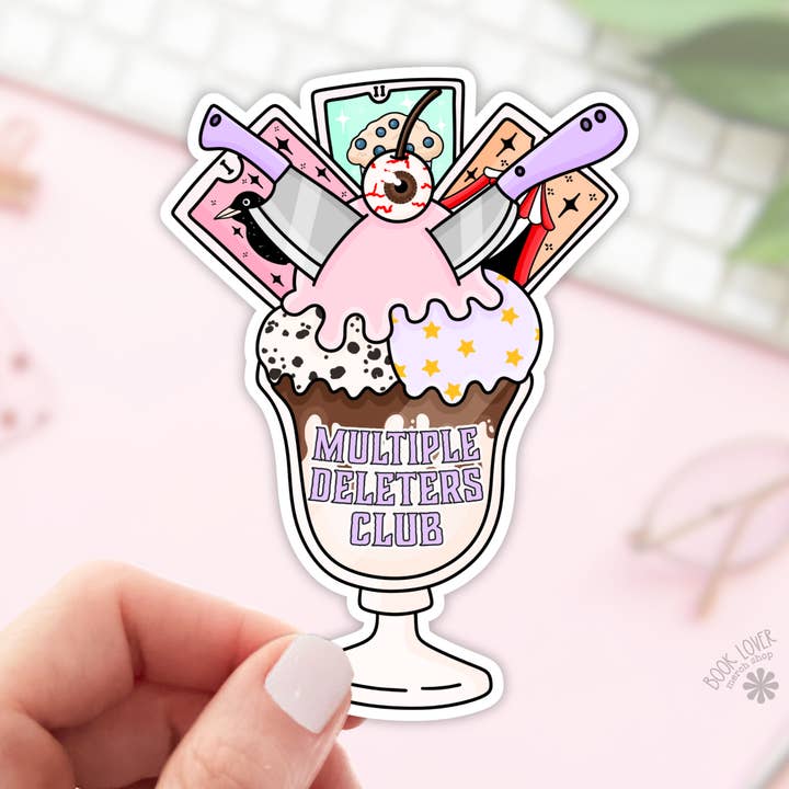 Adesivi del Club dei Cancellatori Multipli / Adesivi per Amanti dei Libri / Libro per la vendita all'ingrosso da parte di Book Lover Merch Shop