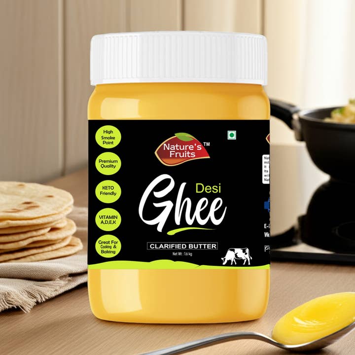 Pure Desi Ghee (Clarified Butter) 14 oz for wholesale by NATURE'S FRUITS