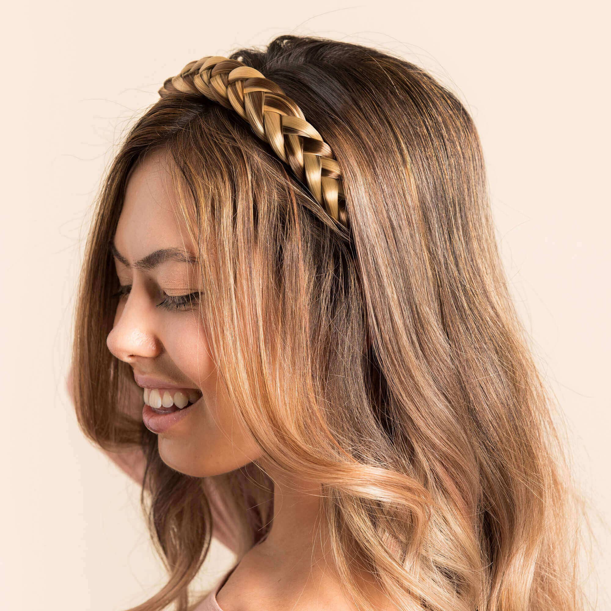 Madison Braids - Vendita all'ingrosso Fascia per capelli - Donna - Madison Treccia Lulu - Fascia per capelli a due fili, da donna4