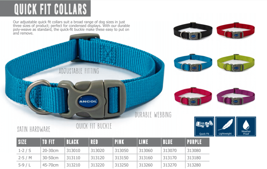 Ancol Pet Products Ltd - Vendita all'ingrosso Collare - Cani - Collare regolabile Viva Rosso2