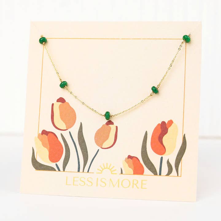 Green Jade Unity Bracelet (Gold or Silver) for wholesale by Less is More