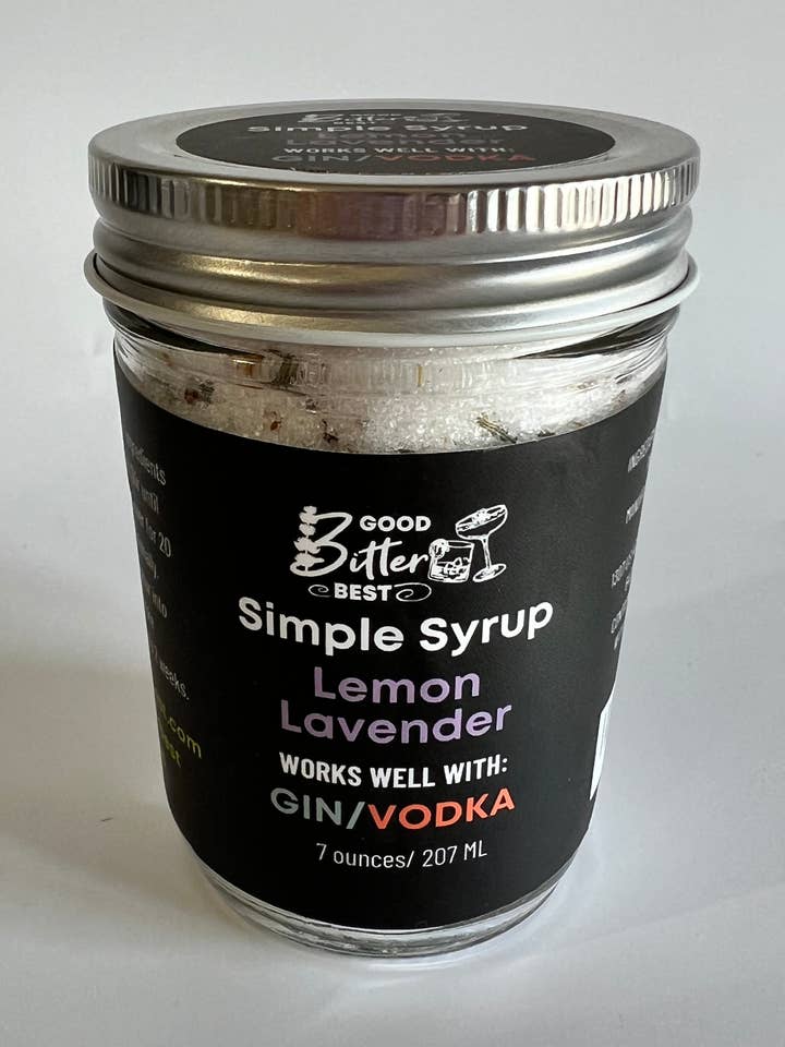 Sirop simple - Citron Lavande pour la vente par Good Bitter Best