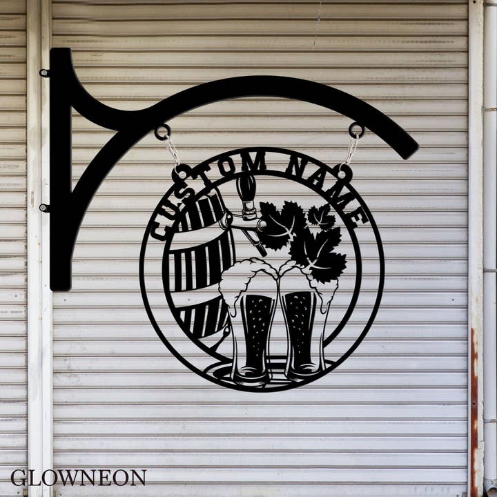 Glow Neon - Wholesale Wall Accent - Personalized Beer Bump Outdoor Blade Sign, Beer Hanging Sign4