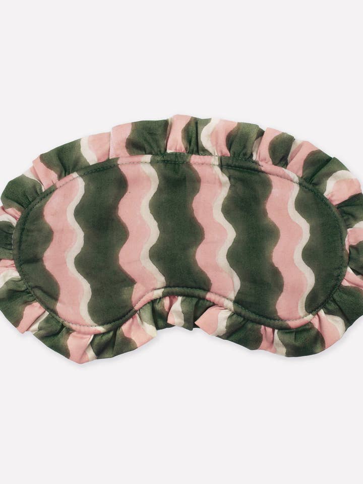 Økologisk bomulds øjenmaske med flæser | Whirly | Mint (Kopi) for engroshandel hos YONDER.