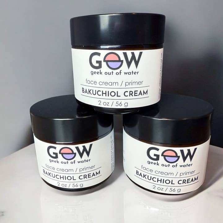 Bakuchiol Face Cream for wholesale by Geek Out of Water Beauty