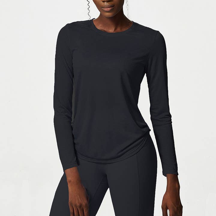 Sodalemon - Wholesale Athletic Top - Women's - Women Breathable Avtivewear Long Sleeve Fitness Sport Top15