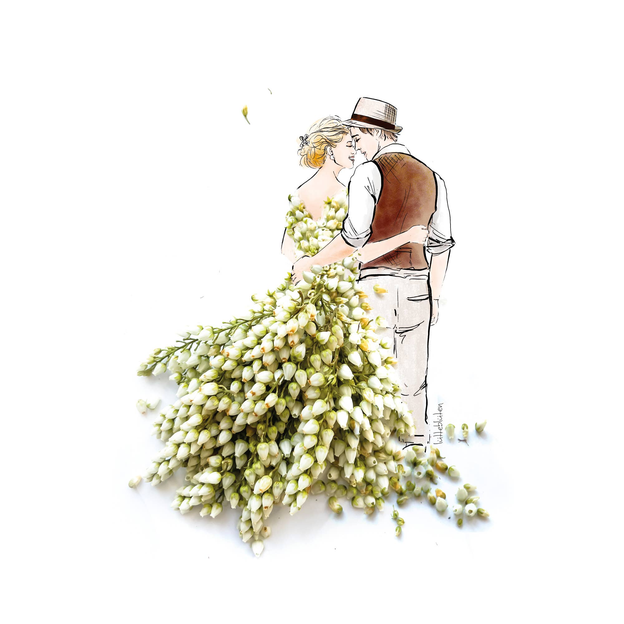 Lütteblüten - Wholesale Wedding Card - Wedding in May? - wedding card with envelope1