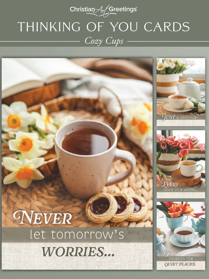 Greeting Card Box - Thinking of you - Cozy Cups for wholesale by Warner Press