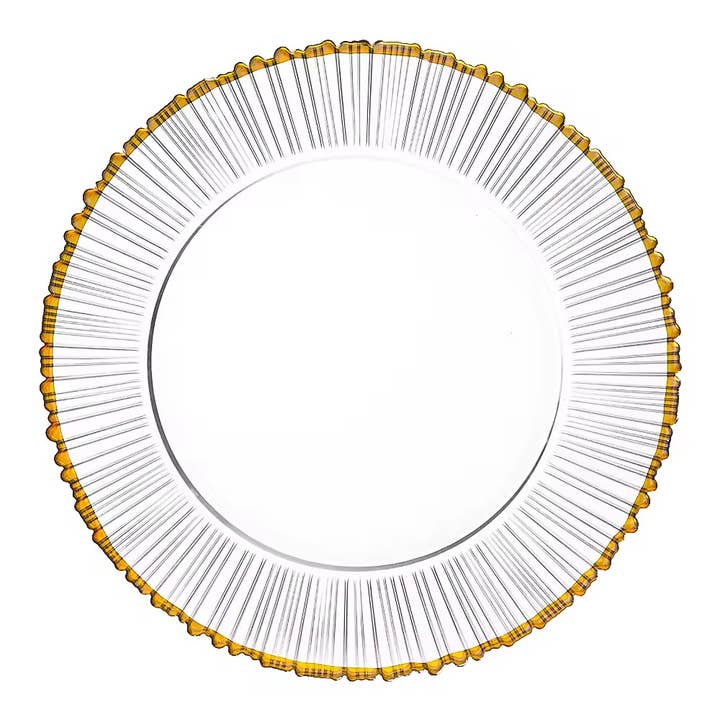 TAJ Designs Rays Charger Gold Accent for wholesale by TAJ Designs