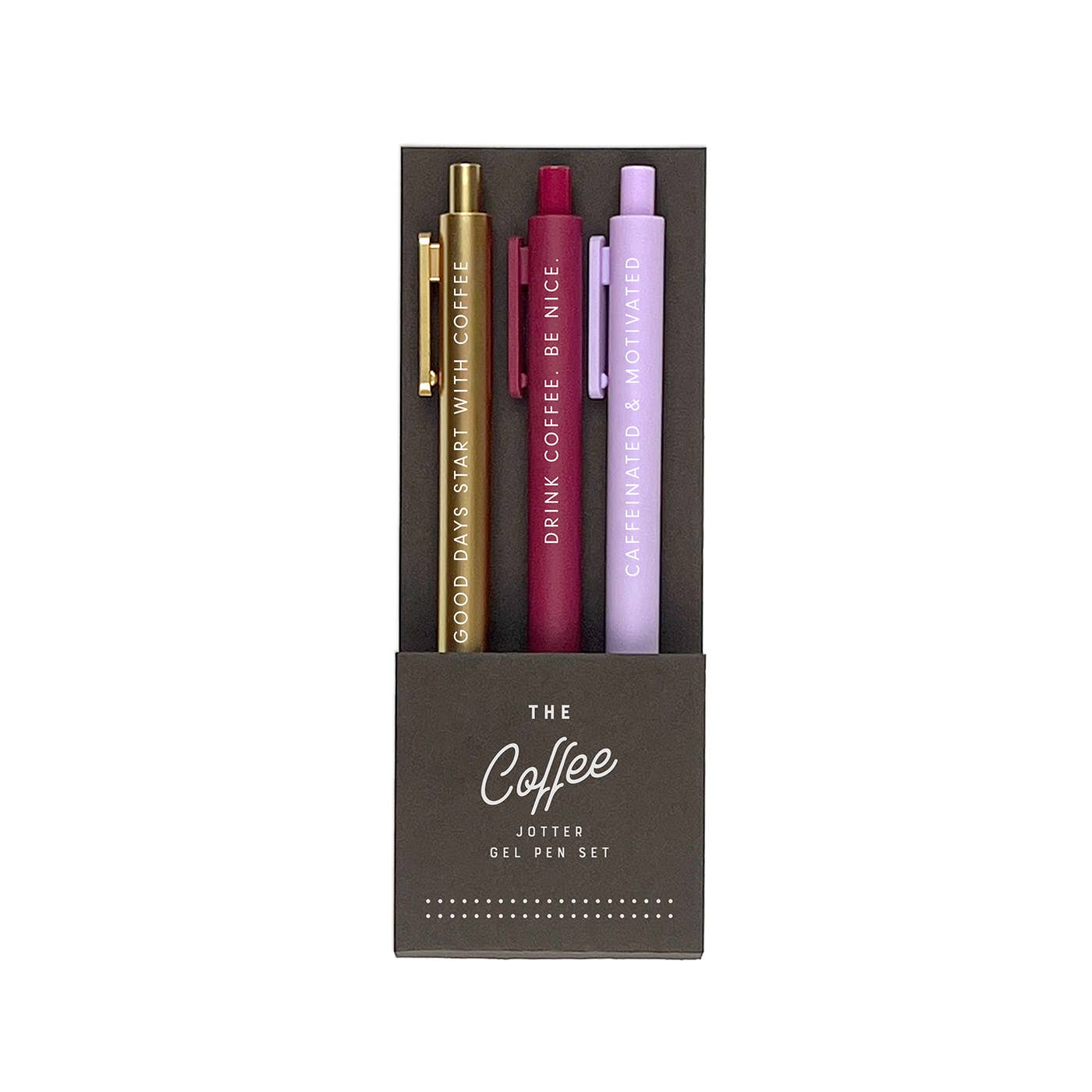 Custom Blush Retractable Gel Luxe Pens with Black Ink