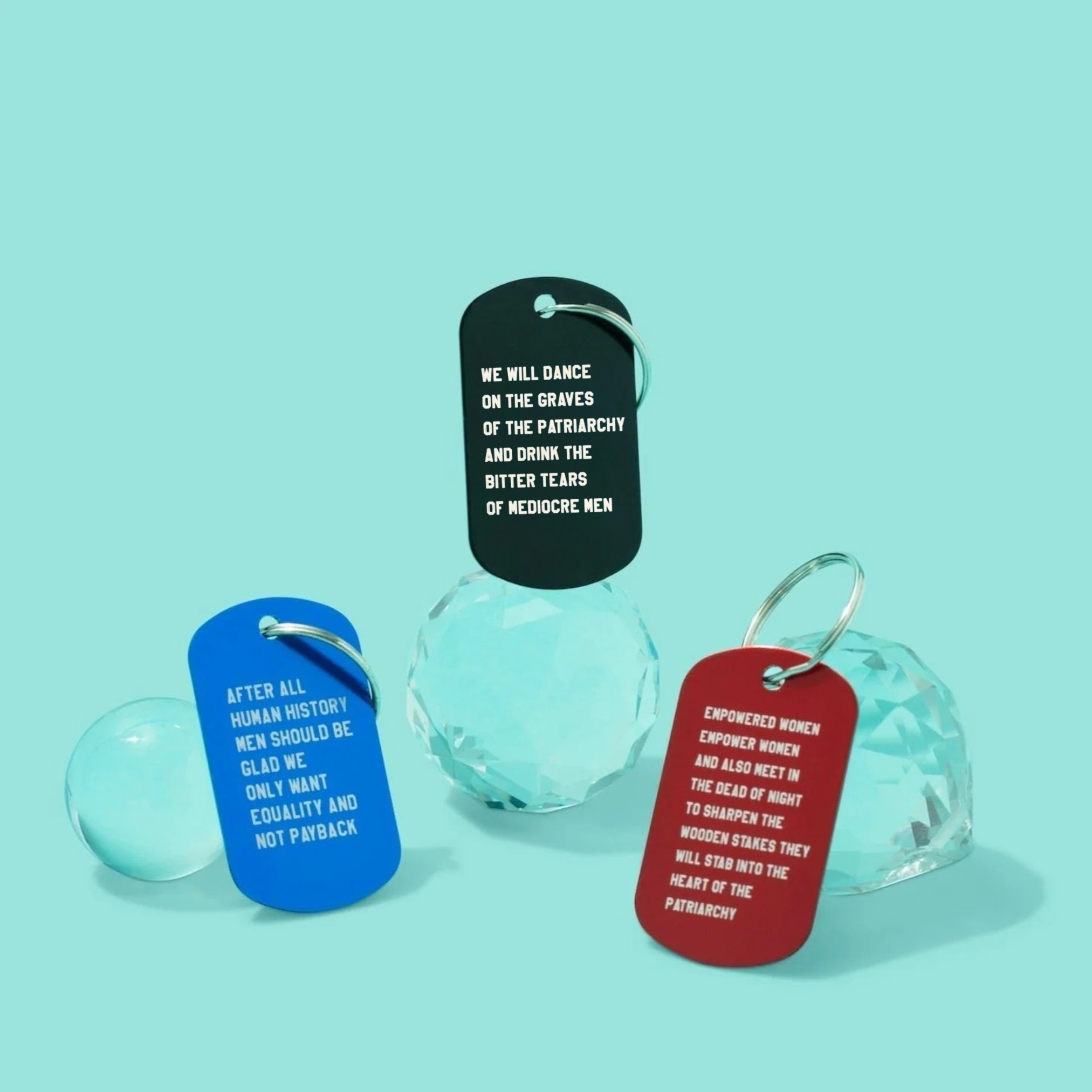 GetBullish - Wholesale Keychain - Women's - Feminist Mini Keychain Empowered Women 🗡🗡🗡4