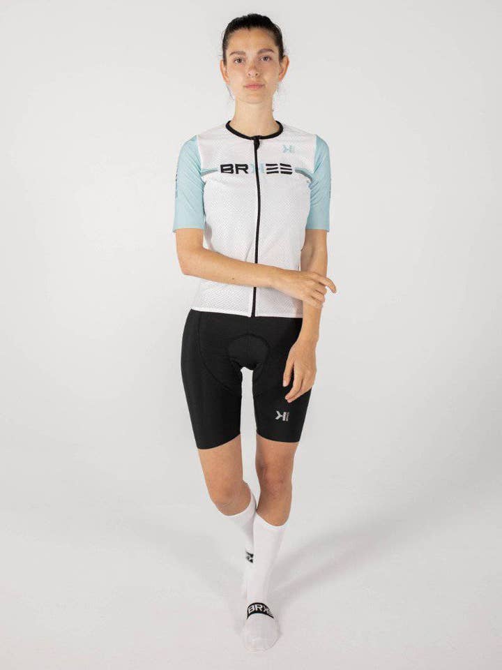 AMBASSADOR WITTE UNISEX SHIRT MET KORTE MOUWEN voor wholesale door BRK23