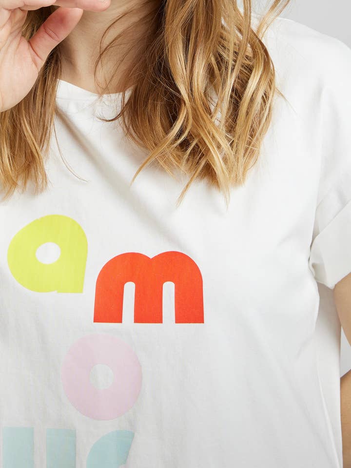 LOVE - Colorful white T-shirt for wholesale on Faire1