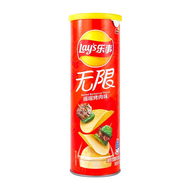 Lays Stax Sizzled BBQ 90g (China) for wholesale by Global Bite Co