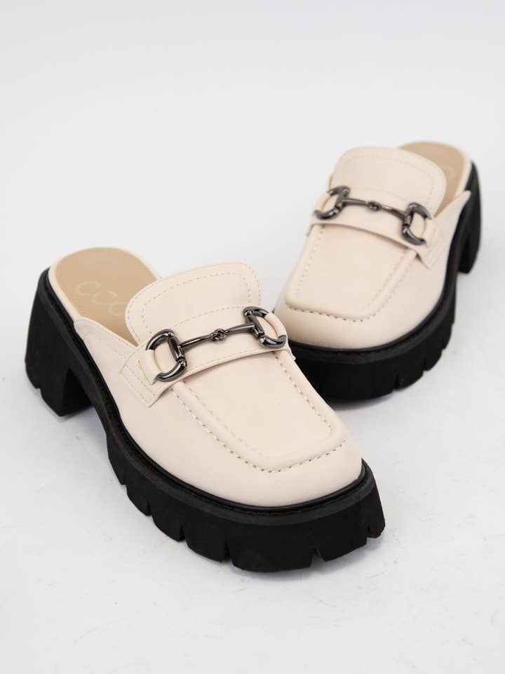 CCOCCI - Wholesale Loafers - Women's - LYNN CHUNKY PLATFORM HORSEBIT SLIP ON LOAFER MULE10