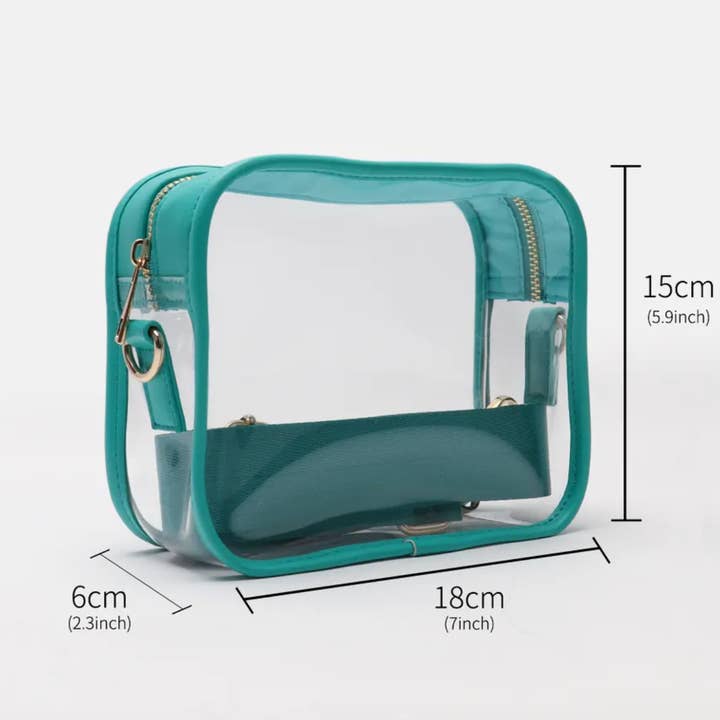The Loki Shop – wholesale Crossbody bag – Women's – Clear Crossbody Purse Stadium Bag with Adjustable Strap