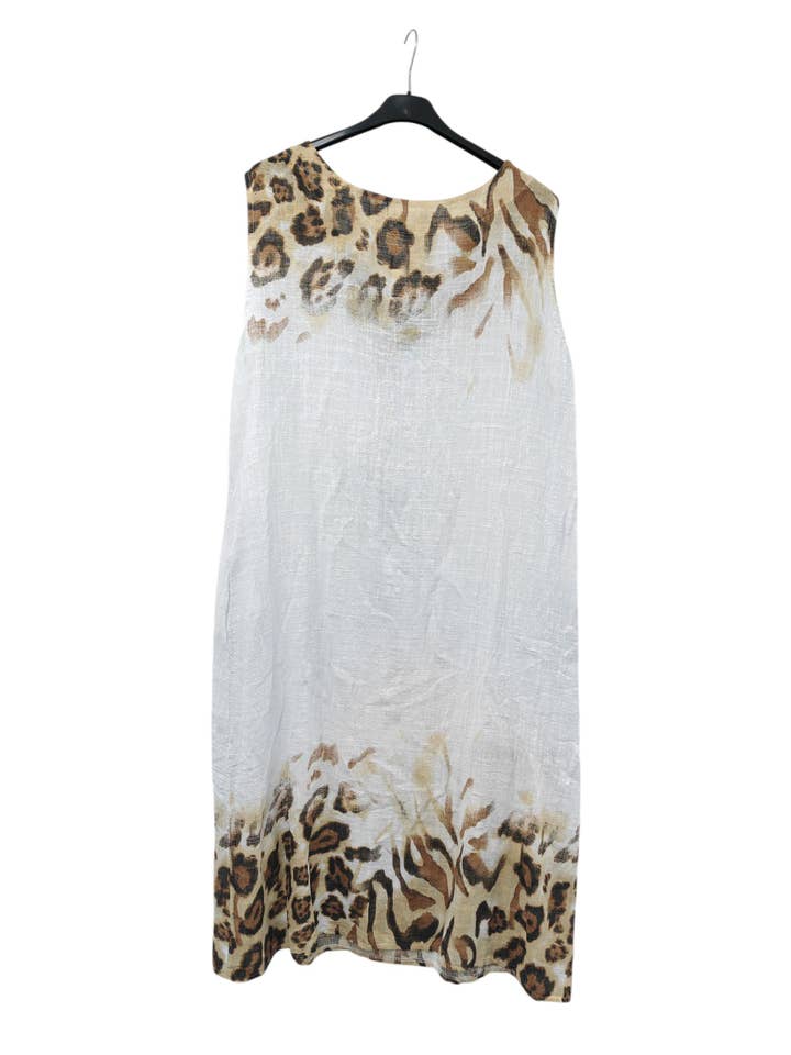 Superbia – wholesale Dress – Women's – Italian One Size Premium Cotton Dress Buttons Leopard Print2