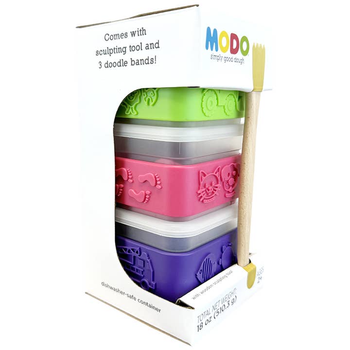 EDC Publishing - Wholesale Toy Set - Kids - MODO: Simply Good Dough (Green/Red/Purple)1
