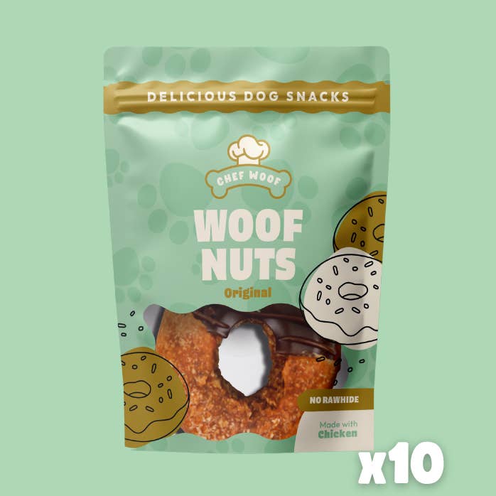 Chef Woof - Wholesale Pet Treats - Dog - WOOF NUTS CASE - 10x48g - Dog Treats (SMALL CASE)0