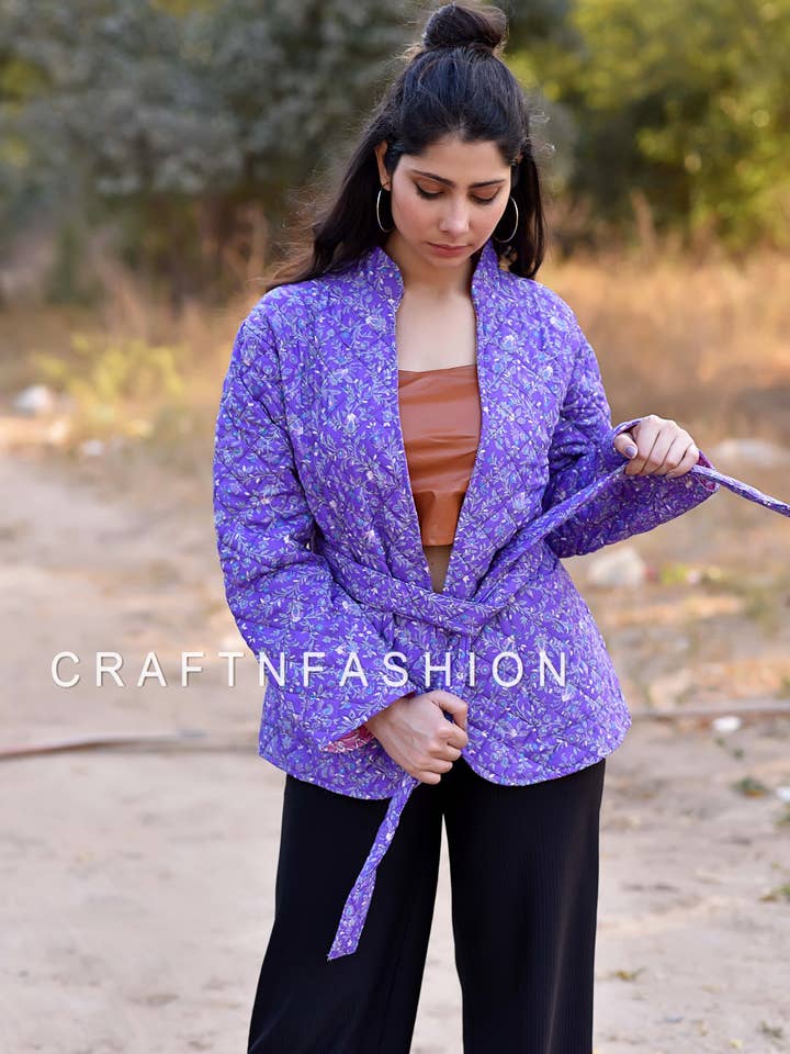 Winter Fashion Reversible Quilted Jacket-Over coat for wholesale by Meghcraft