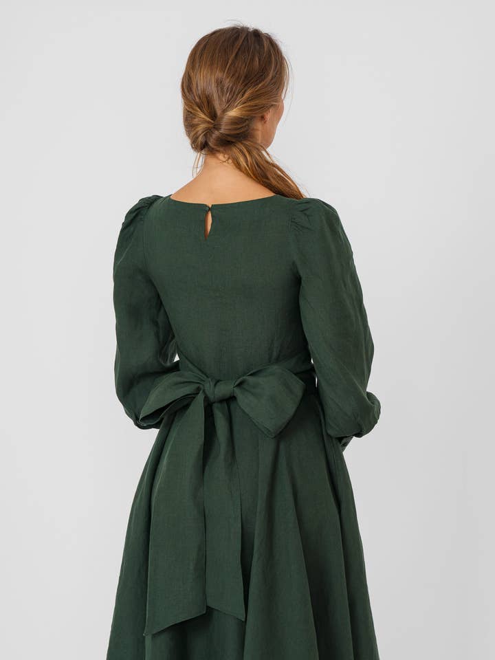 Red Poppy Hawthorn Dress, Long Sleeve for wholesale on Faire42