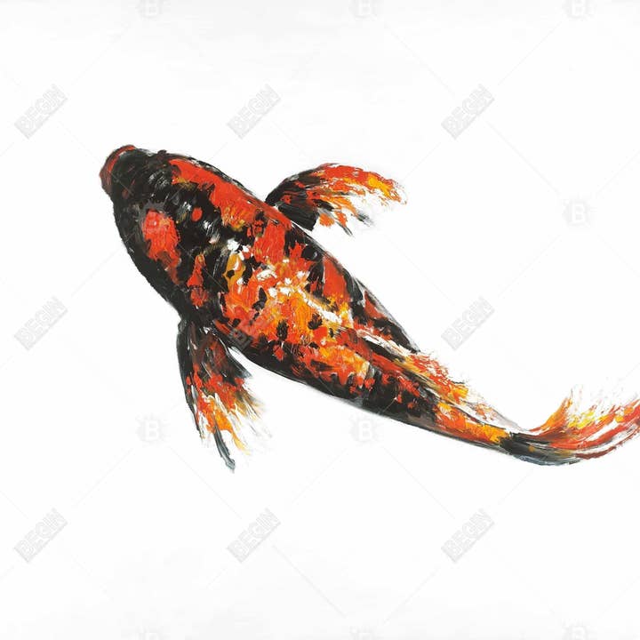 Svart Röd fjäril koi fisk | Invändig kudde 16 ”x 16" för wholesale på Faire