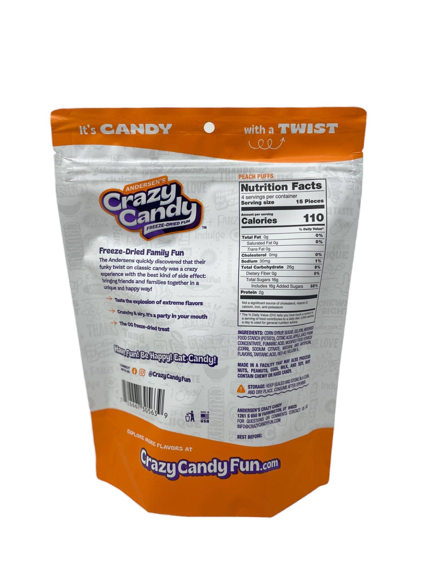 Smithco Distributing - Vente Bonbons durs - Bonbons lyophilisés Andersen's Crazy Candy21