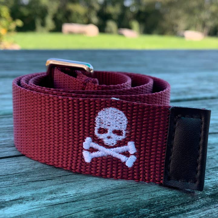 Cinturón infantil Jolly Roger Maroon para venta al por mayor de Gells LLC